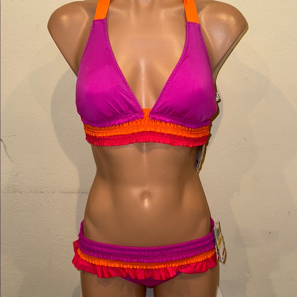 Nwt Becca Bikini Set Halter Size M